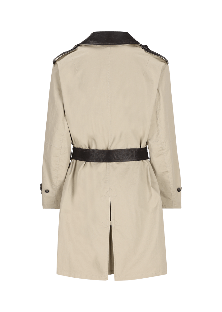 Luis Trenker Trench con dettagli in pelle modello Lufelipe Enormi risparmi