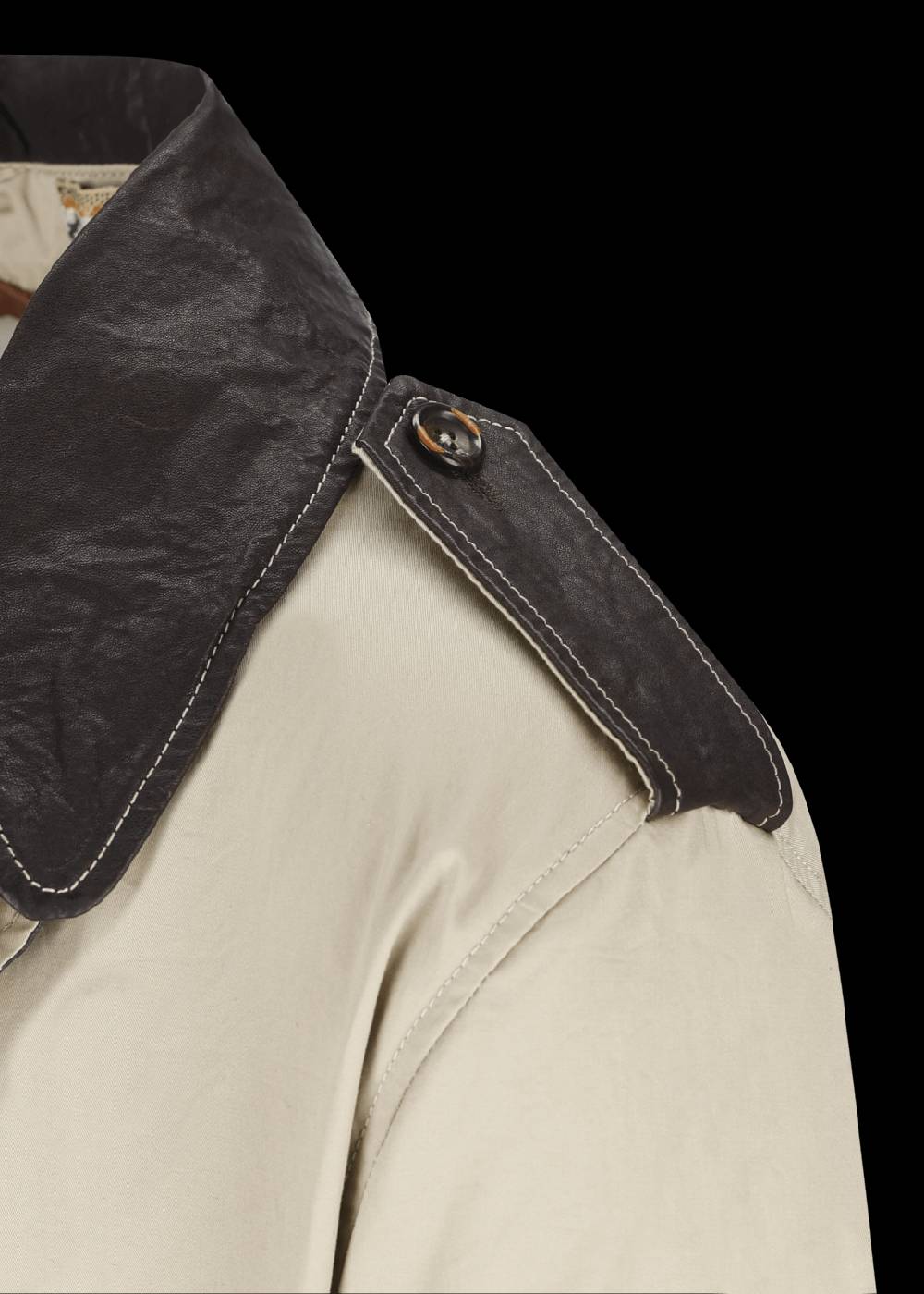 Luis Trenker Trench con dettagli in pelle modello Lufelipe Enormi risparmi
