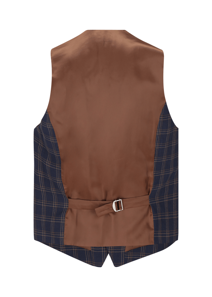 Luis Trenker Gilet con motivo a quadretti modello Lusebastian Ritorno libero