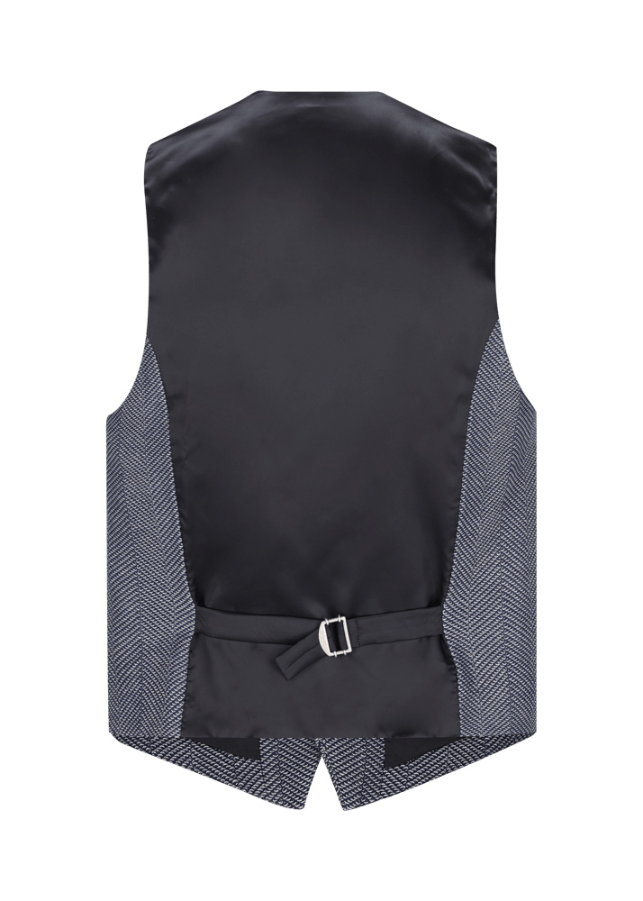 Luis Trenker Gilet in jersey con motivo a spina di pesce modello Lusebastian ACQUISTA ORA