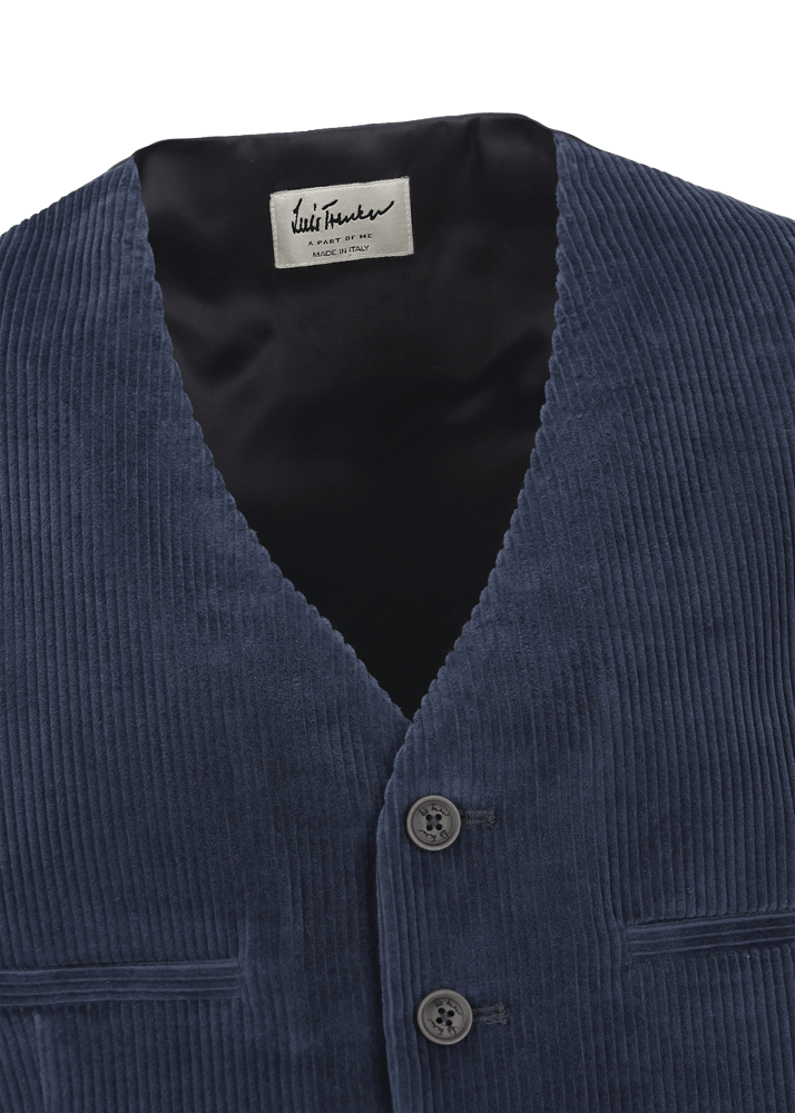 Luis Trenker Gilet in velluto a coste sottili modello Lusebastian Fino al 60% di sconto