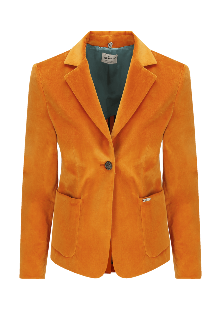 Luis Trenker Blazer in velluto con colletto a revers modello Luramea Esporta salva