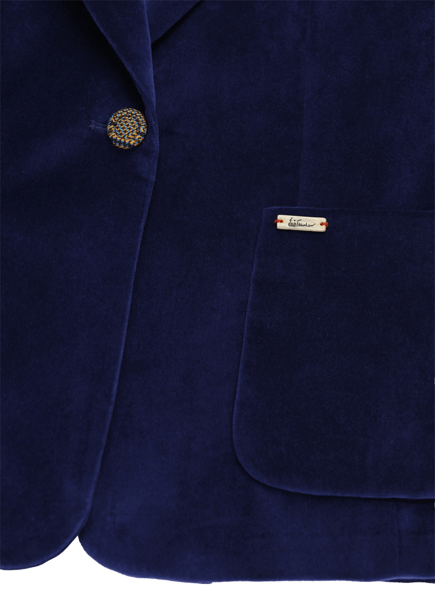 Luis Trenker Blazer in velluto con colletto a revers modello Luramea In vendita