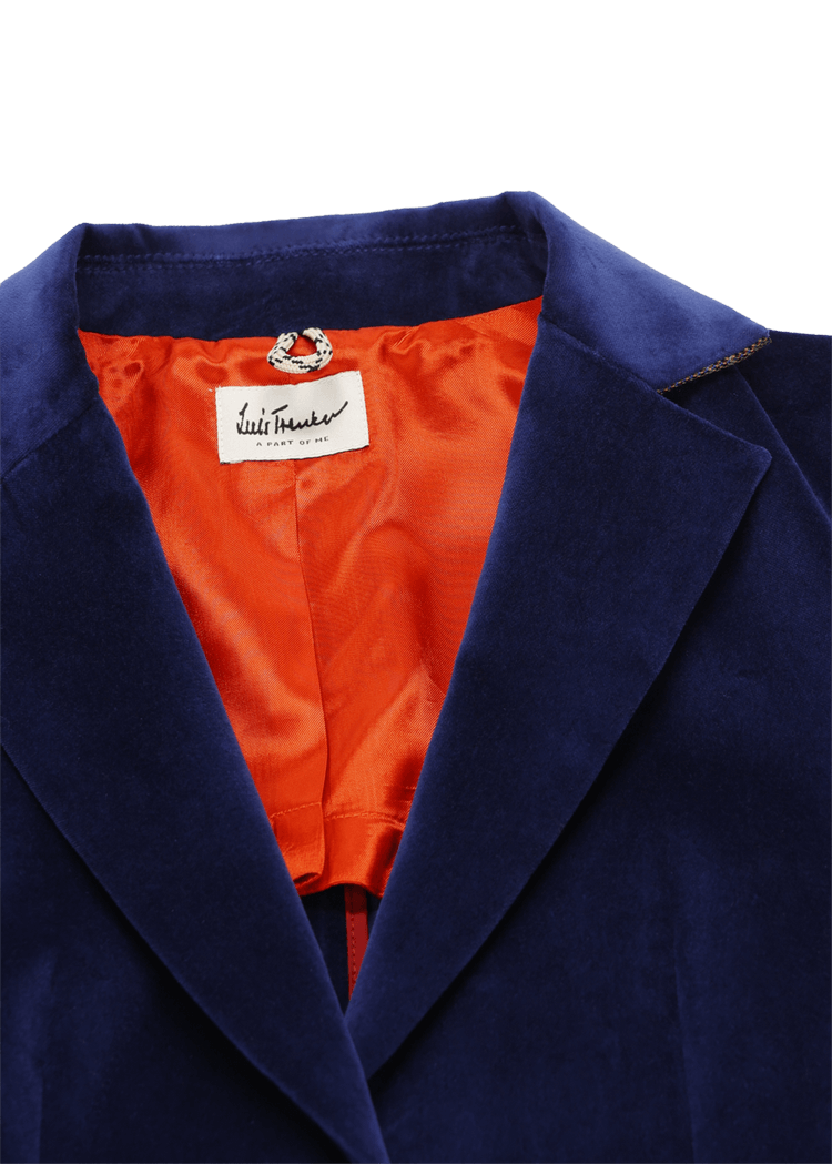 Luis Trenker Blazer in velluto con colletto a revers modello Luramea In vendita