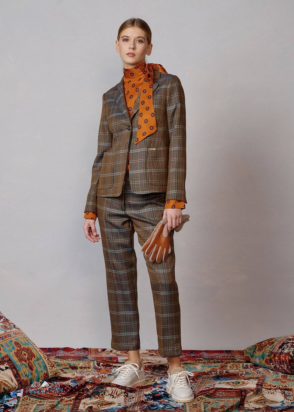 Luis Trenker Blazer con motivo pied-de-poule modello Luramea 50% di sconto per tempo limitato