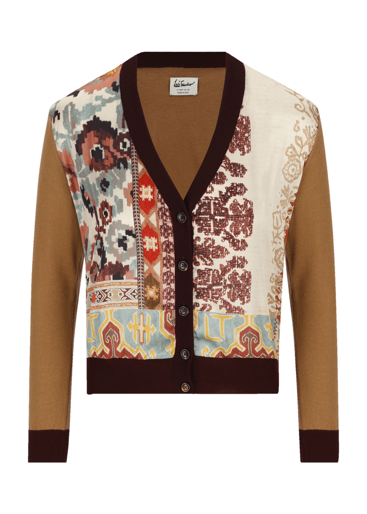 Luis Trenker Cardigan in un mix di materiali modello Luwaynet Pezzi Unici