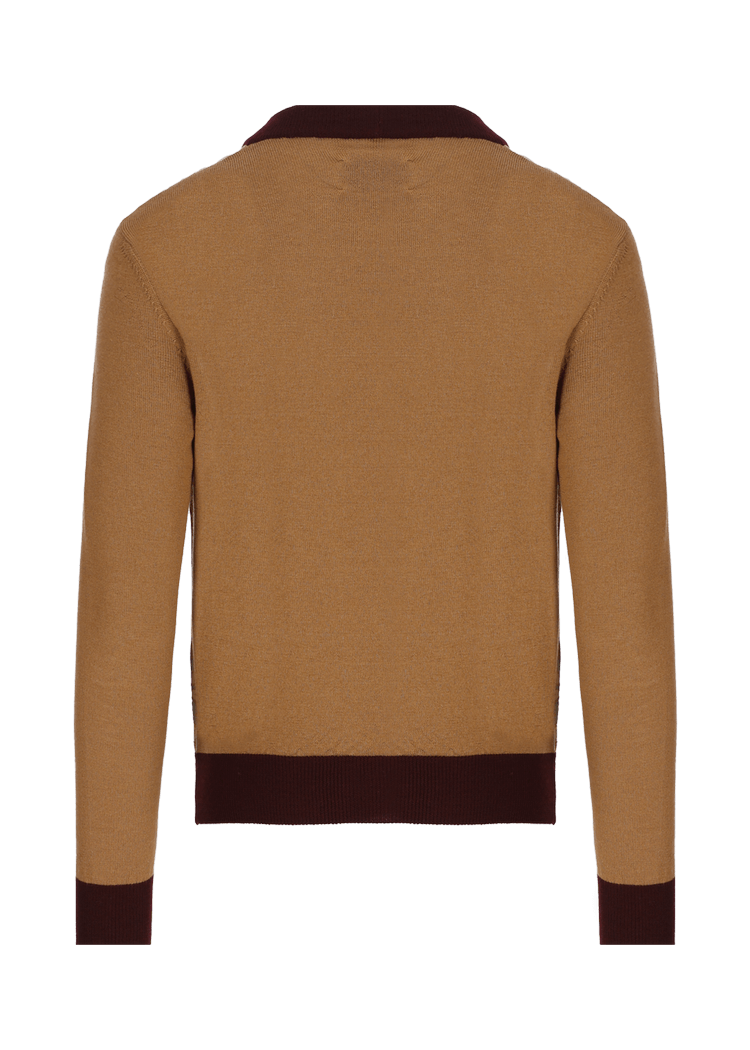 Luis Trenker Cardigan in un mix di materiali modello Luwaynet Pezzi Unici
