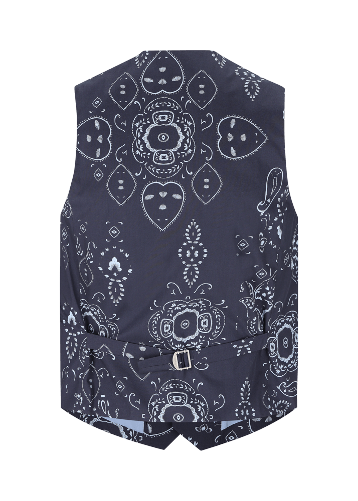Luis Trenker Gilet con stampa bandana modello Luselim Acquista Ora