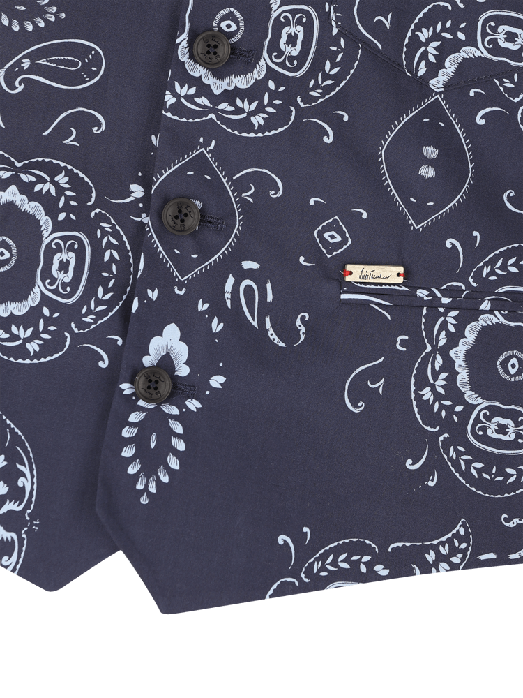 Luis Trenker Gilet con stampa bandana modello Luselim Acquista Ora