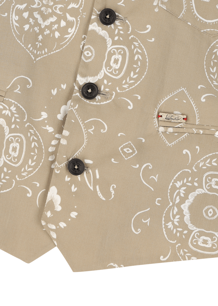 Luis Trenker Gilet con stampa bandana modello Luselim Consegna Veloce