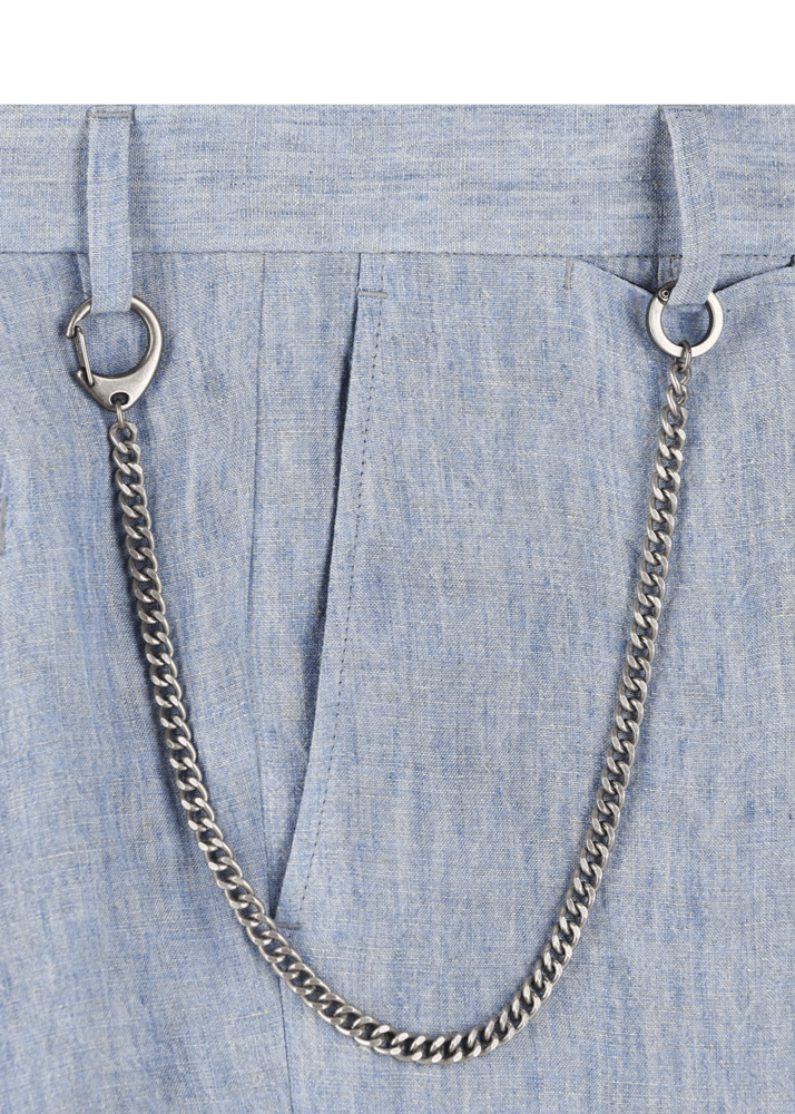 Luis Trenker Pantaloni chino in puro lino modello Lubruneu Sconto
