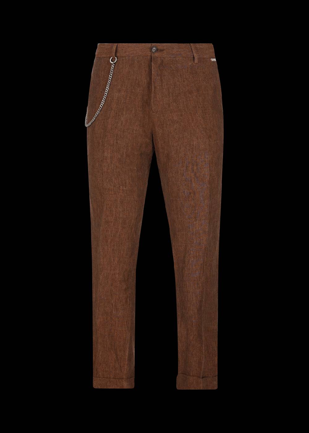 Luis Trenker Pantaloni chino in puro lino modello Lubruneu Online