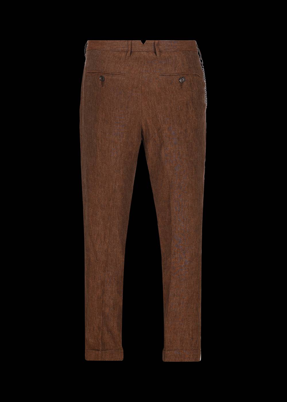 Luis Trenker Pantaloni chino in puro lino modello Lubruneu Online