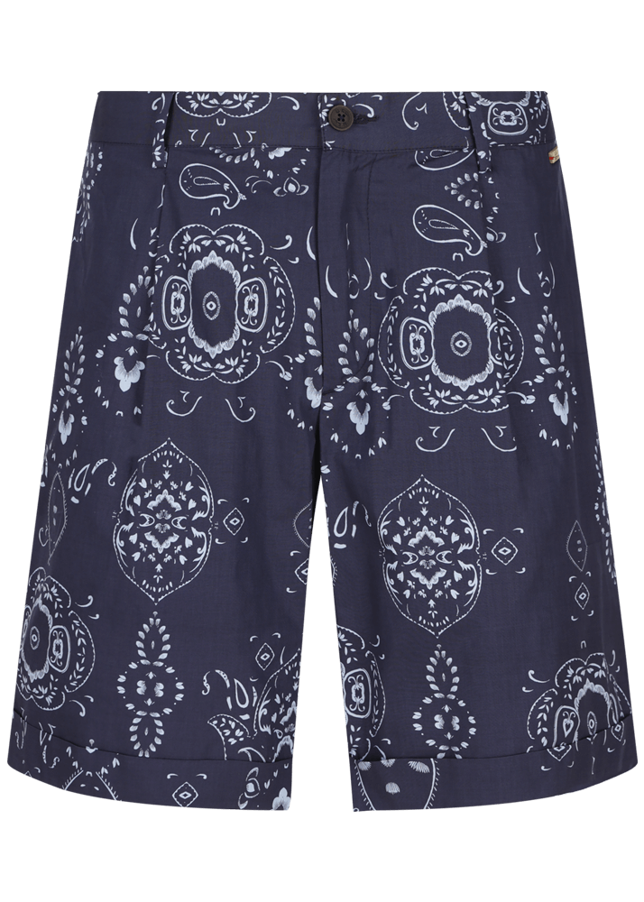 Luis Trenker Bermuda con stampa bandana modello Lubartl Moda