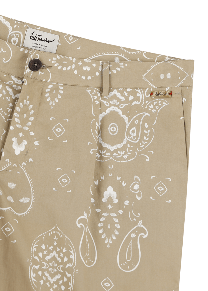 Luis Trenker Bermuda con stampa bandana modello Lubartl Spedizione gratuita
