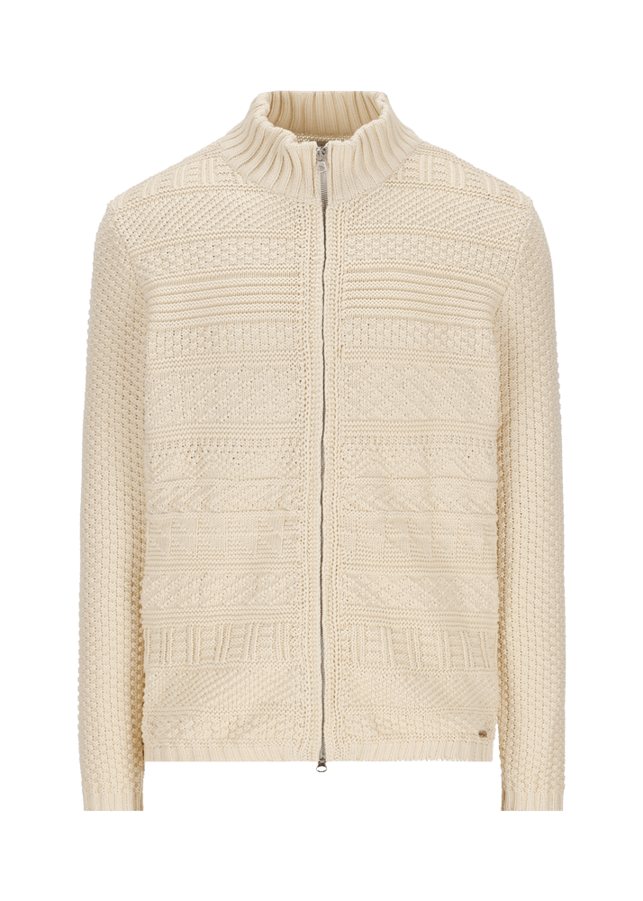 Luis Trenker Cardigan lavorato a maglia con colletto alla coreana modello Luwall Fornitura limitata