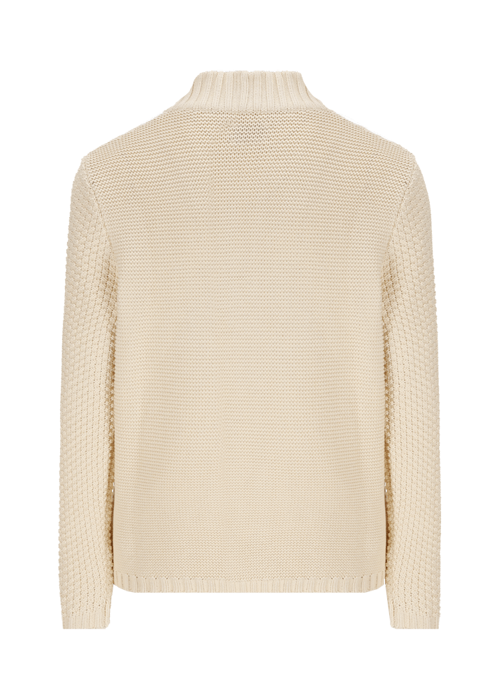Luis Trenker Cardigan lavorato a maglia con colletto alla coreana modello Luwall Fornitura limitata