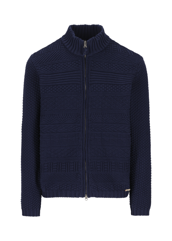 Luis Trenker Cardigan lavorato a maglia con colletto alla coreana modello Luwall Shopping online