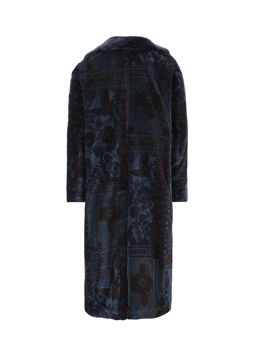 Luis Trenker Cappotto in velluto con collo in pelliccia modello Lusamir Offerta San Valentino