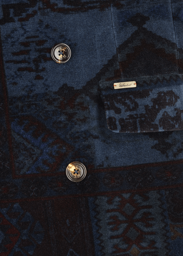 Luis Trenker Cappotto in velluto con collo in pelliccia modello Lusamir Offerta San Valentino