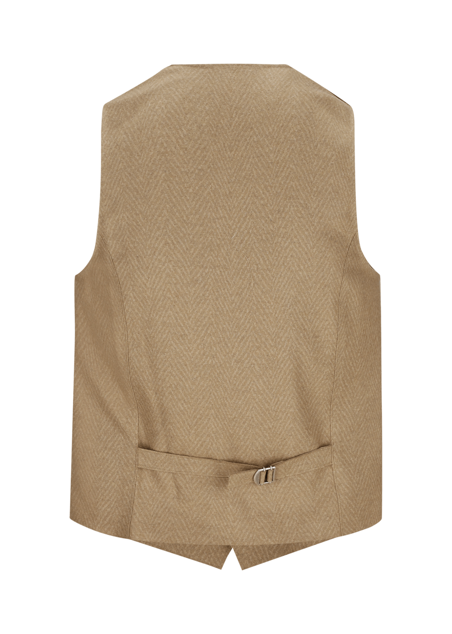 Luis Trenker Gilet in lana cotta modello Lusebastian Lightning offer