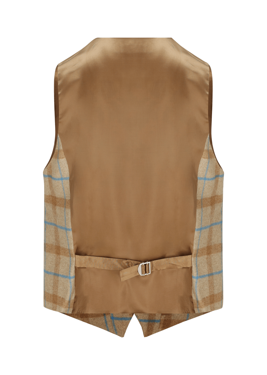 Luis Trenker Gilet con motivo a quadri modello Lusebastian Liquidazione