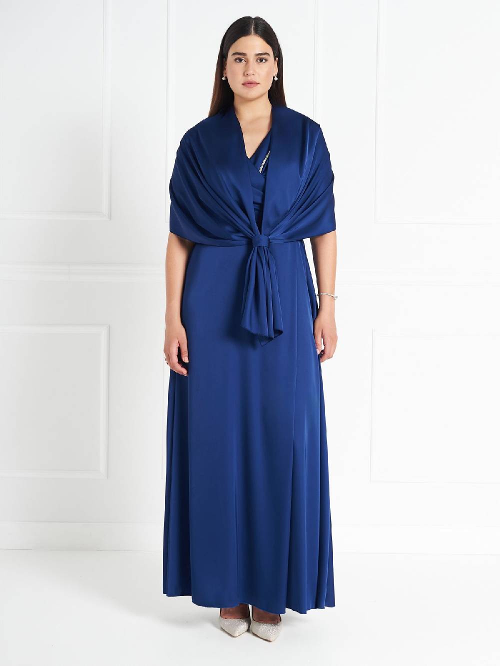 Rinascimento Stola atelier Blu Spedizione Gratuita