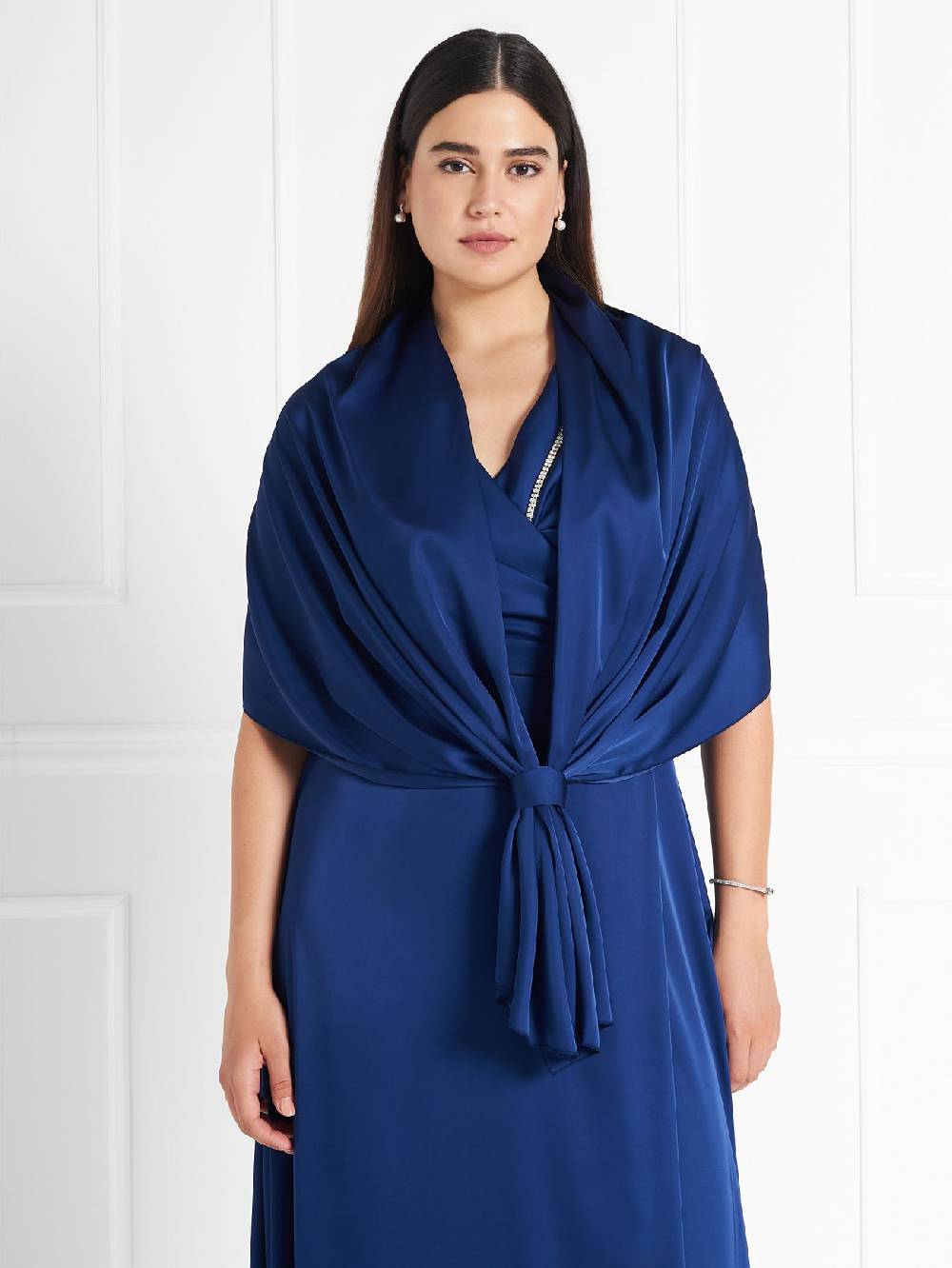 Rinascimento Stola atelier Blu Spedizione Gratuita