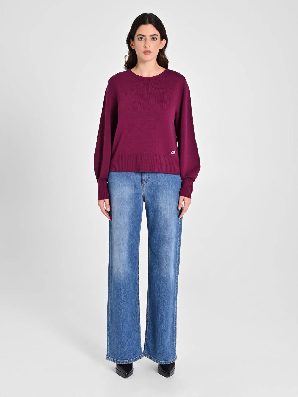 Rinascimento Maglioncino Lana Merino Extrafine Bordeaux Convenienza