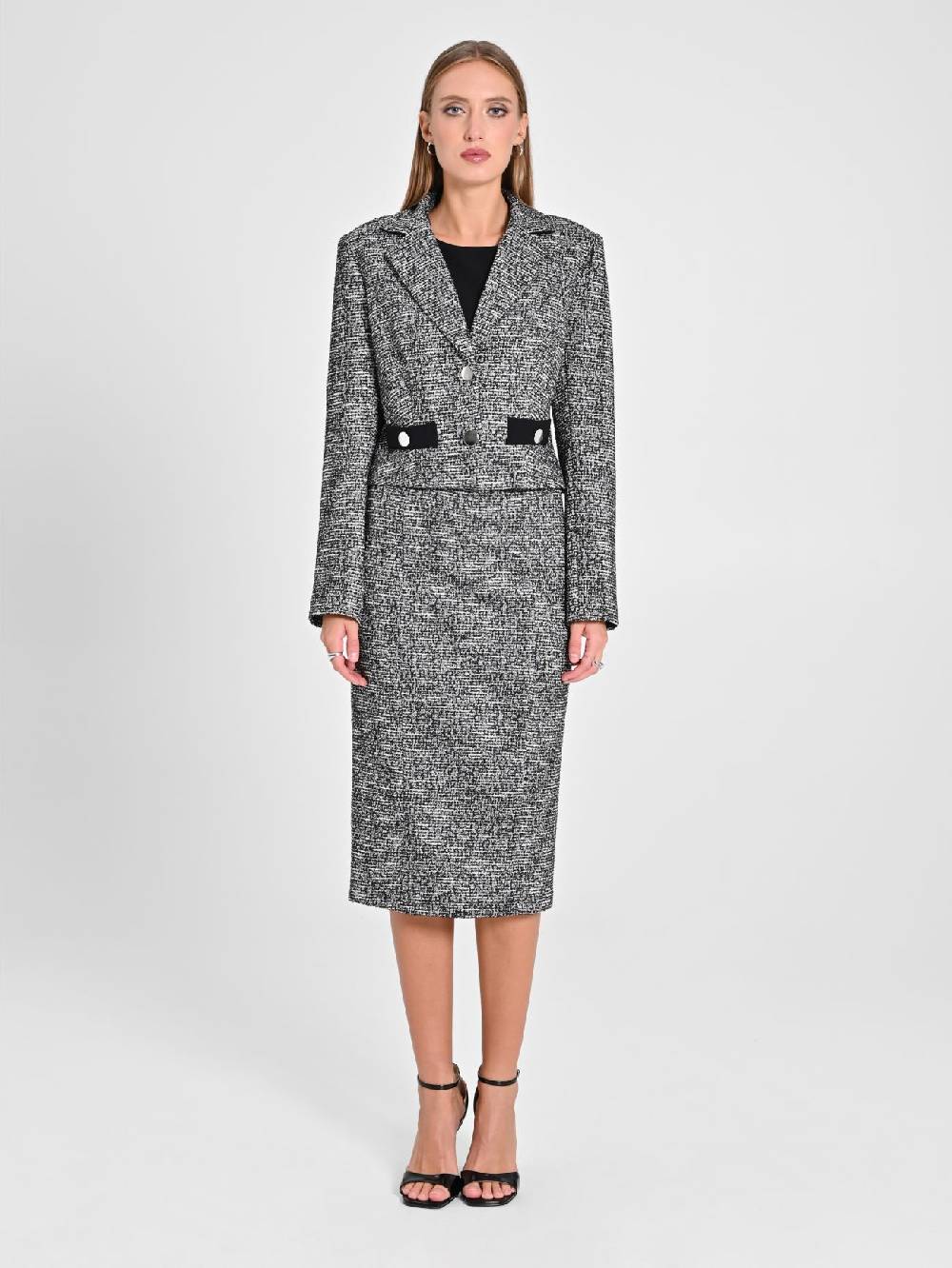 Rinascimento Giacca Tweed Lurex Outlet
