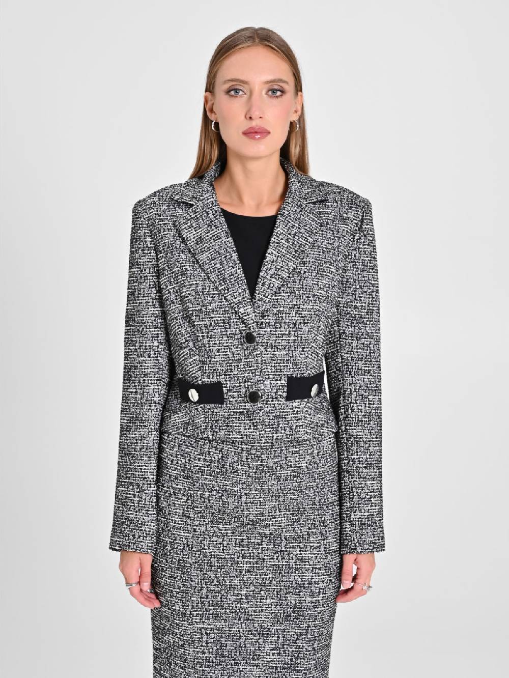 Rinascimento Giacca Tweed Lurex Outlet