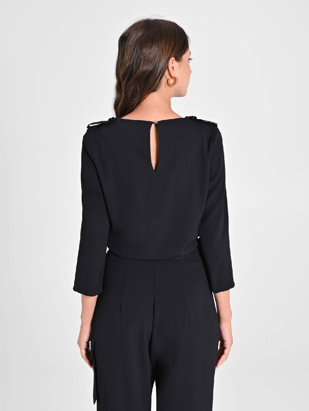 Rinascimento Blusa con Taschino in Taffetà Nuova
