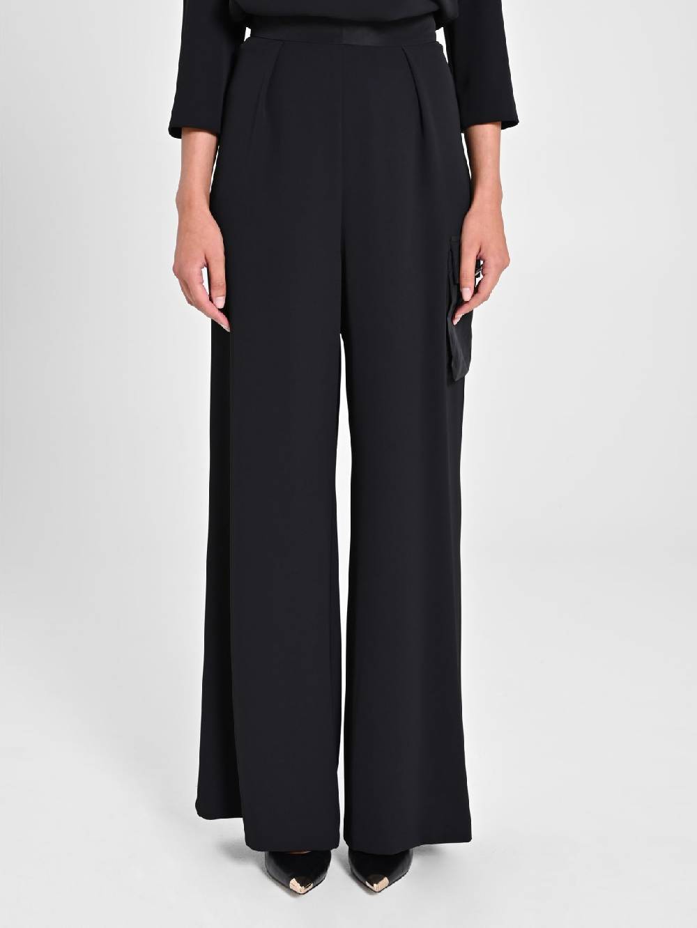 Rinascimento Pantaloni con Tasca in Taffetà Moda