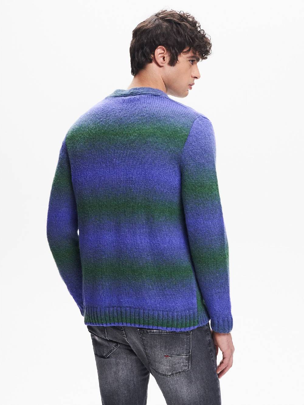 Rinascimento Cardigan Uomo effetto Degradè Verde QB24 Novità