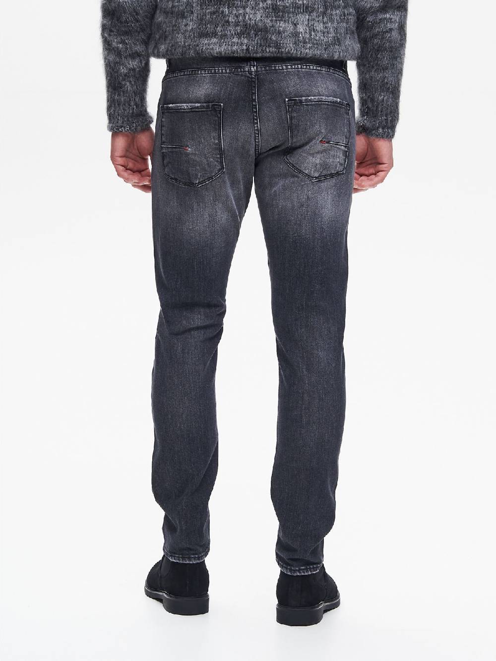 Rinascimento Jeans Regular-Fit Uomo Nero QB24 Pezzi Unici