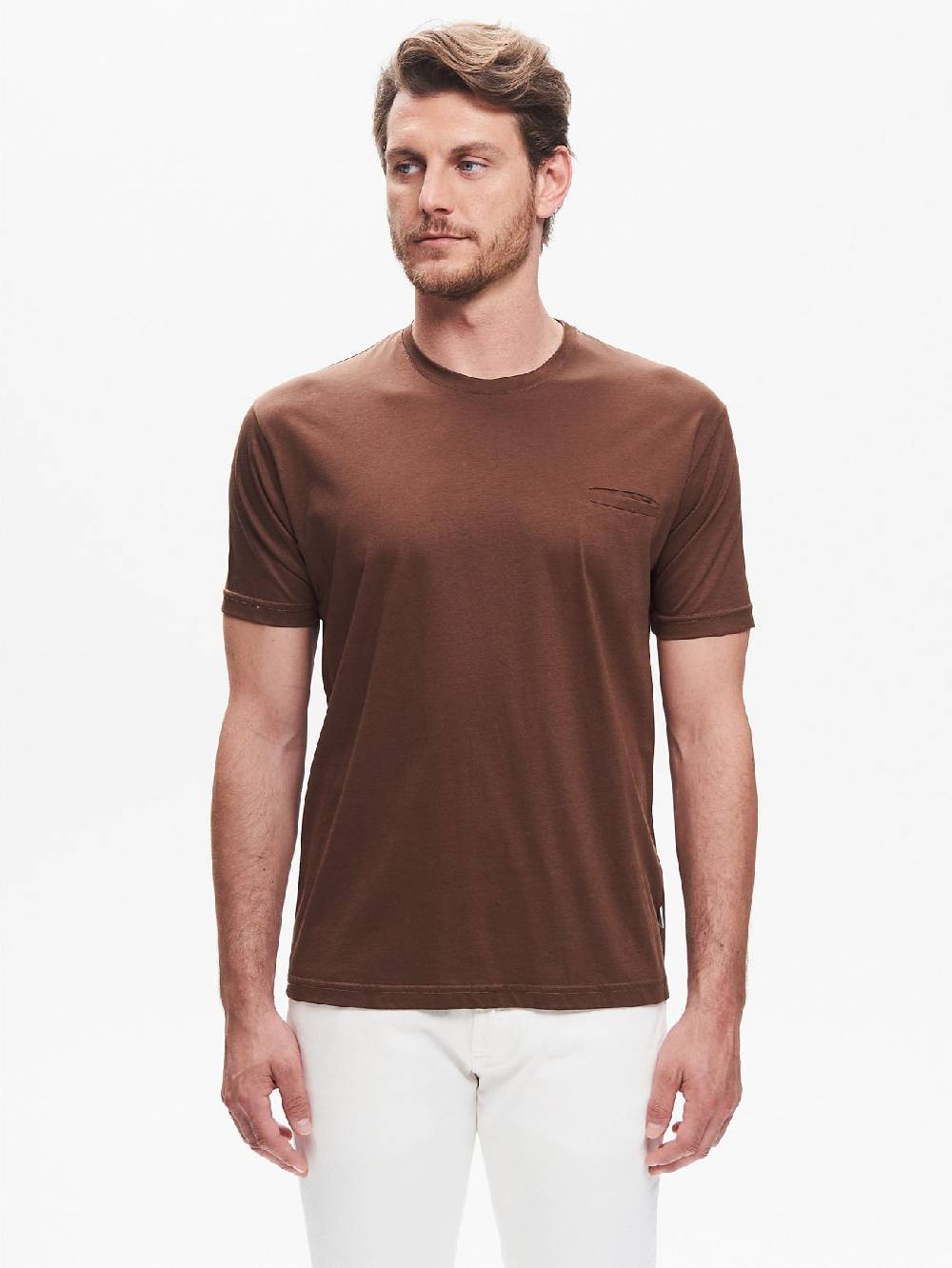 Rinascimento T-shirt Girocollo Uomo Taschino a Filetto QB24 Consegna Veloce