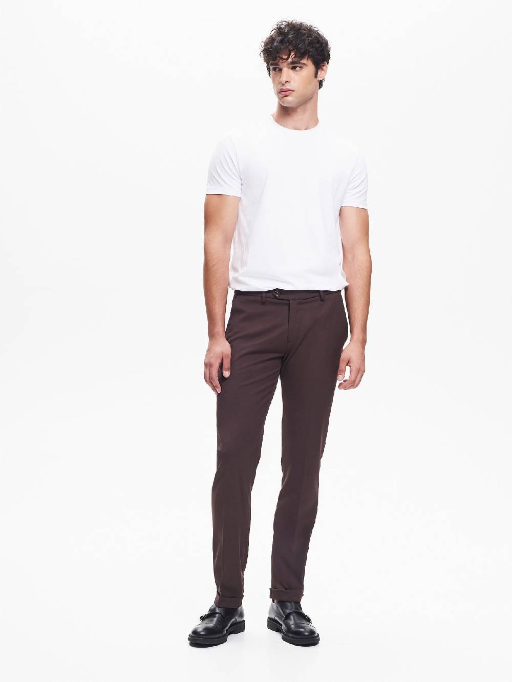 Rinascimento Pantaloni da abito Uomo Poliviscosa Moro QB24 Fino Al -60%