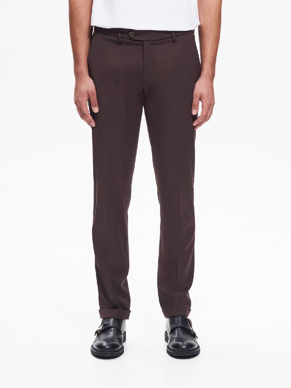 Rinascimento Pantaloni da abito Uomo Poliviscosa Moro QB24 Fino Al -60%