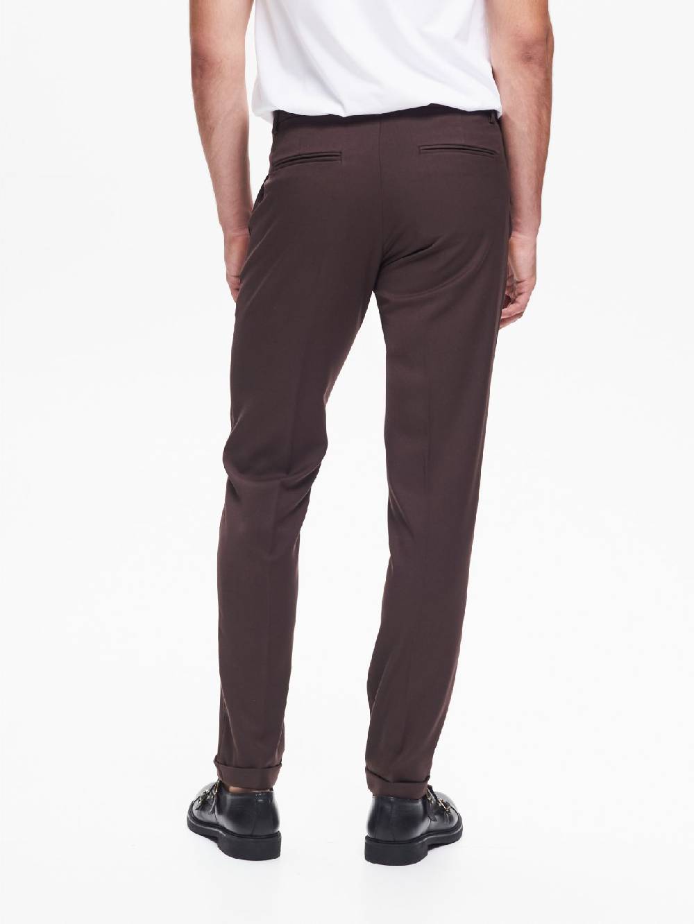 Rinascimento Pantaloni da abito Uomo Poliviscosa Moro QB24 Fino Al -60%