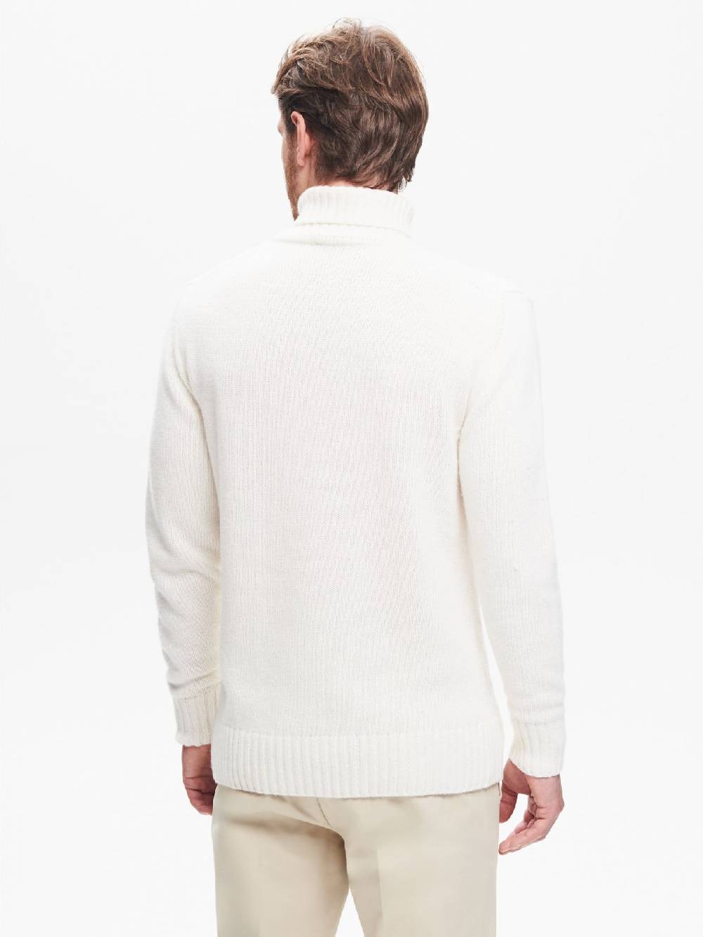 Rinascimento Maglione Dolcevita Uomo con Lavorazione QB24 Moda