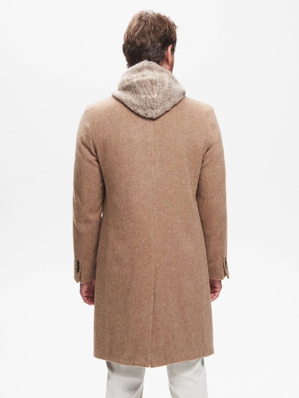 Rinascimento Cappotto Doppiopetto Uomo Over Spazzolato QB24 Prezzo Ridotto