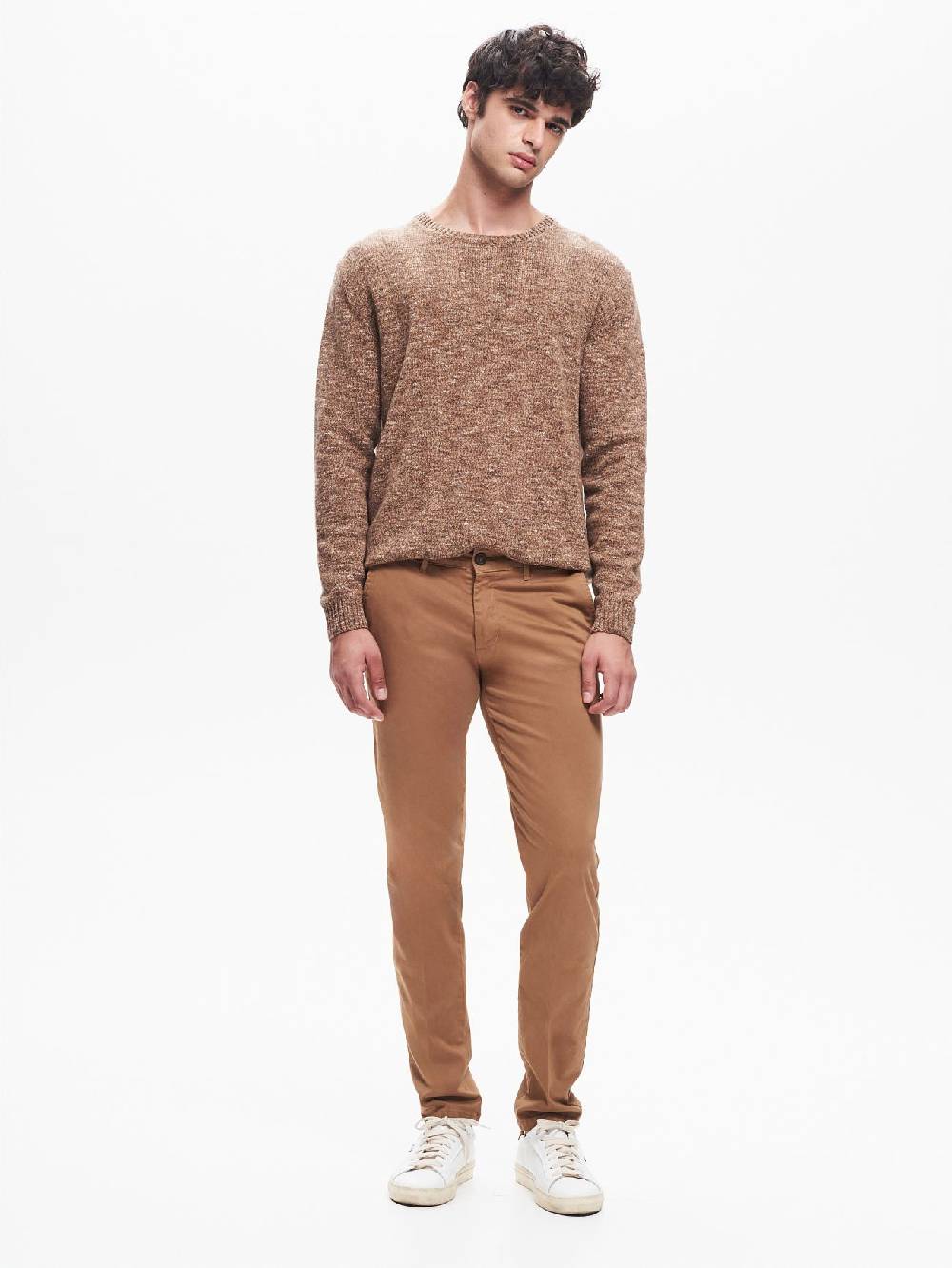 Rinascimento Pantaloni Uomo Chinos Basic Cammello QB24 Sottocosto