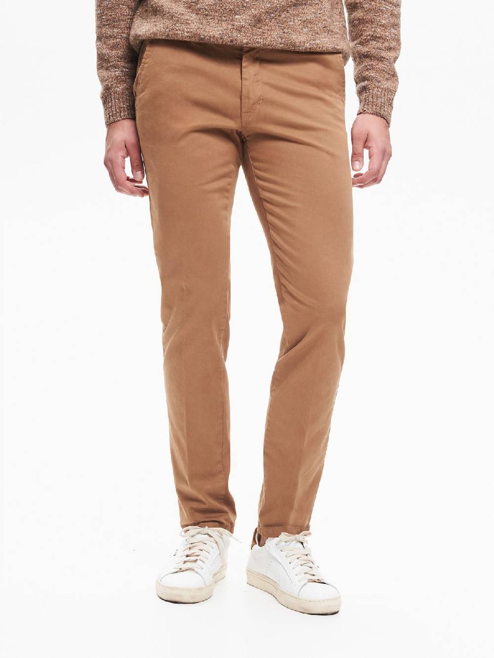 Rinascimento Pantaloni Uomo Chinos Basic Cammello QB24 Sottocosto