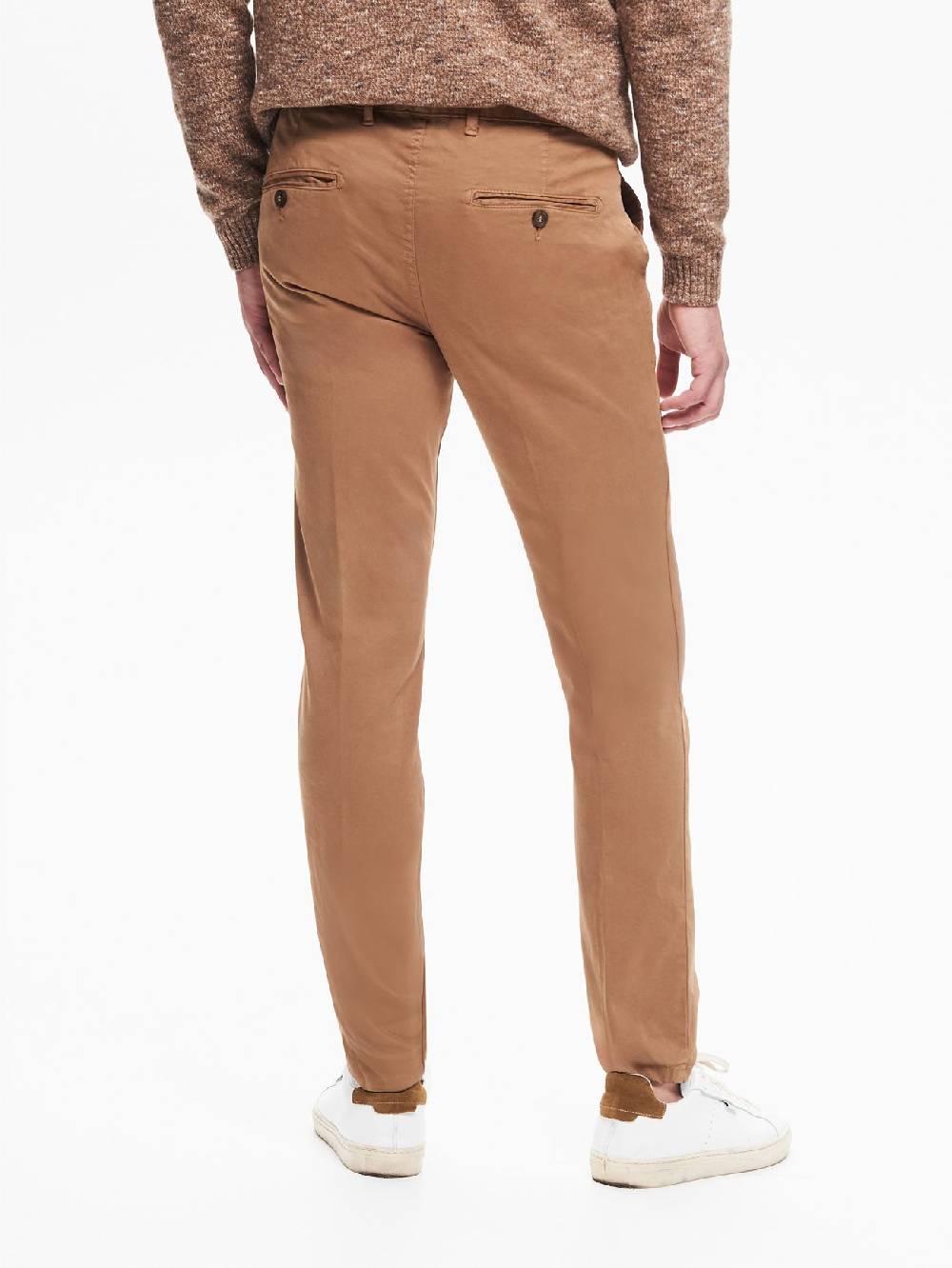 Rinascimento Pantaloni Uomo Chinos Basic Cammello QB24 Sottocosto