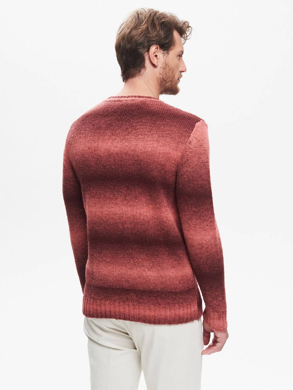 Rinascimento Maglia Girocollo Uomo effetto Degradè QB24 Outlet