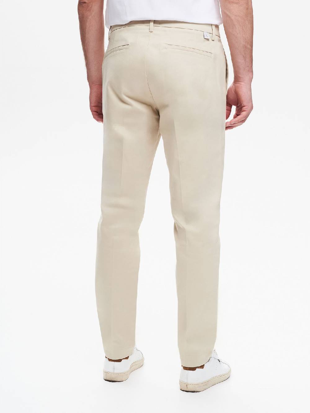Rinascimento Pantaloni Regular-Fit Uomo in Gabardina QB24 In Vendita