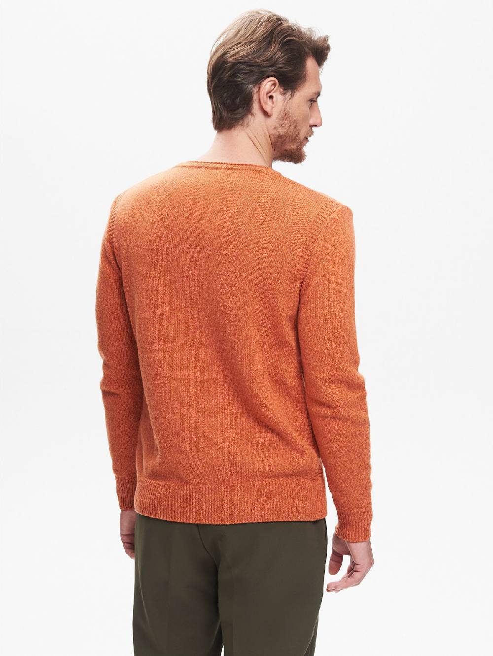 Rinascimento Maglia Girocollo Uomo Moulinè ArancioneQB24 Saldi