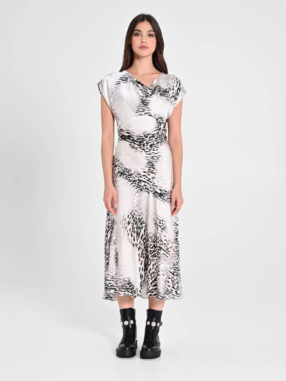 Rinascimento Abito Midi Animalier Online