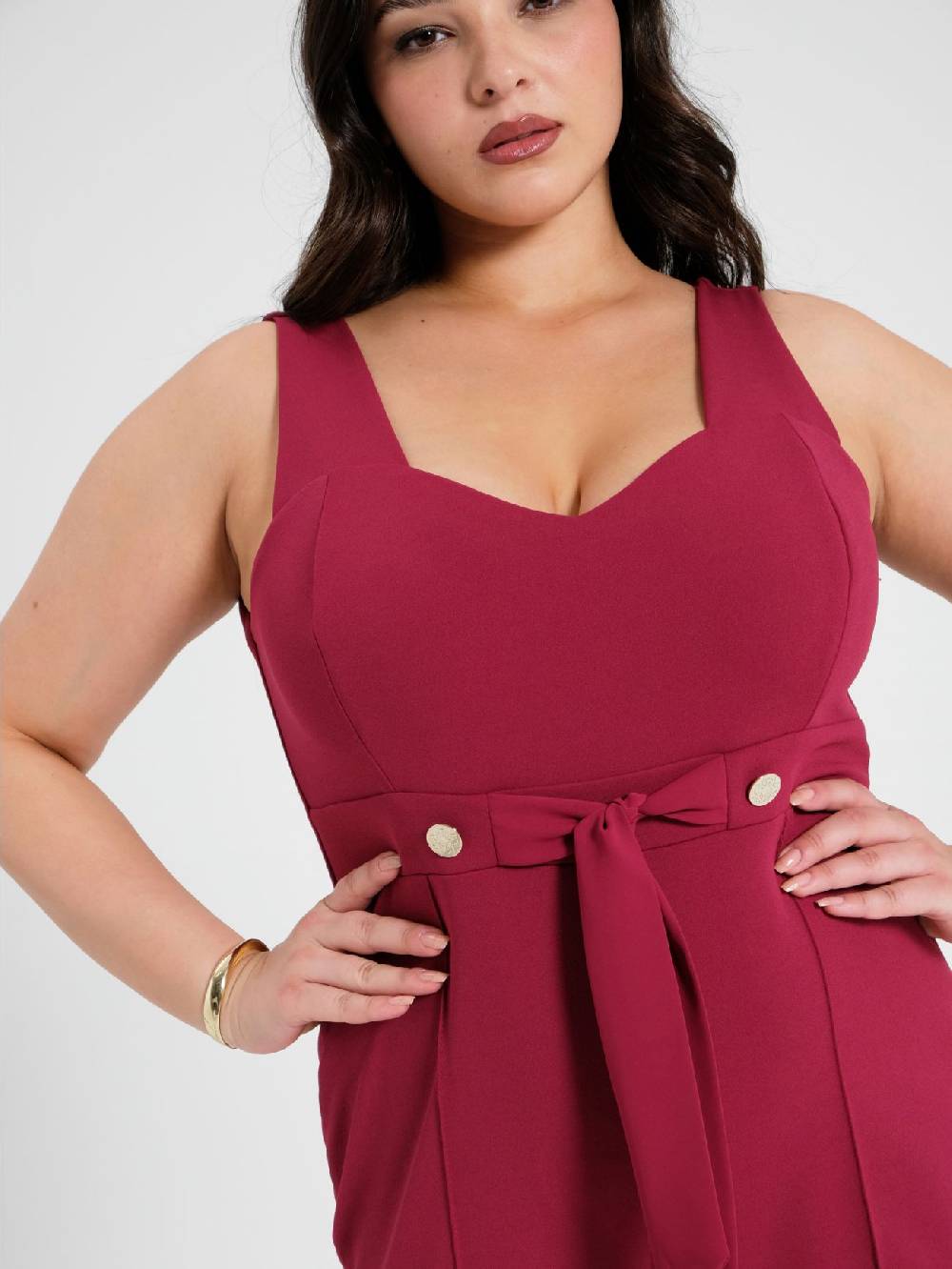 Rinascimento Tuta Curvy Bordeaux Pezzi Unici