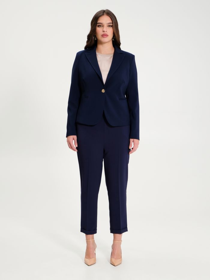 Rinascimento Giacca Curvy Monobottone Blu Navy Presa